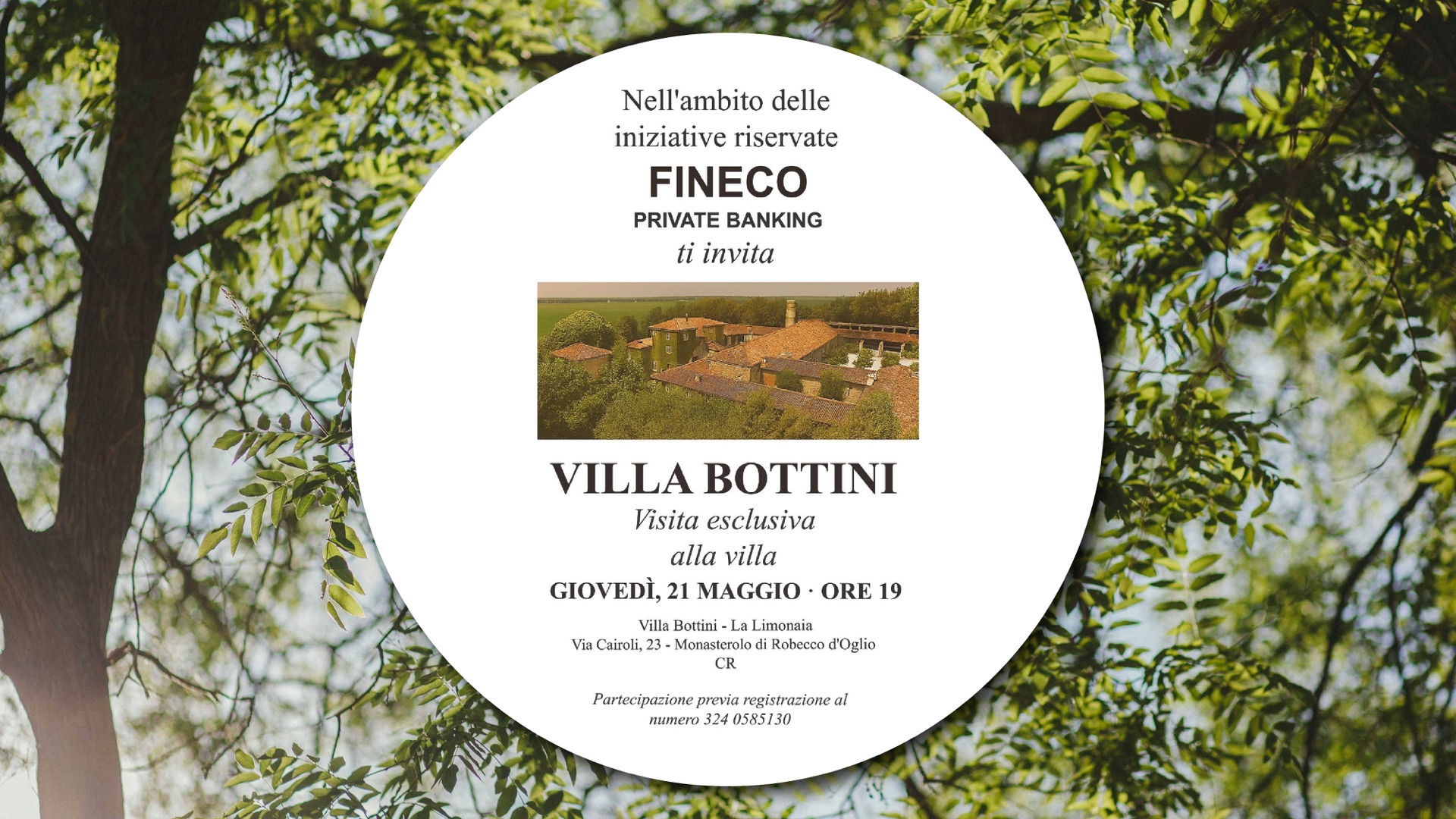 Villa Bottini – evento Fineco